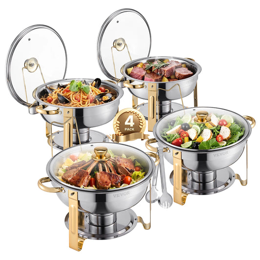 Vevor Qt Pack Chafing Dish Buffet Stainless Steel