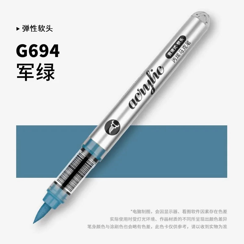 Grasp 120/1 Colors Acrylic Markers Brush Tip Paint