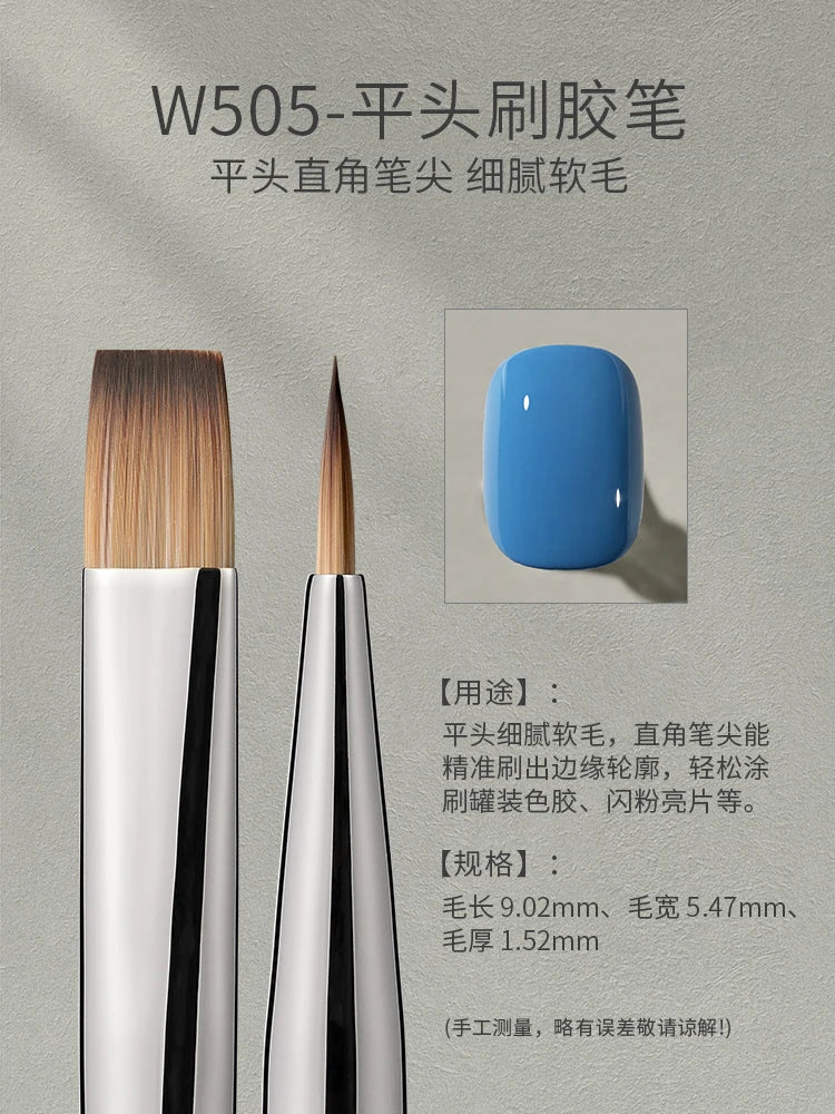 Mr Nail Professional Nail Art Brush Large Square