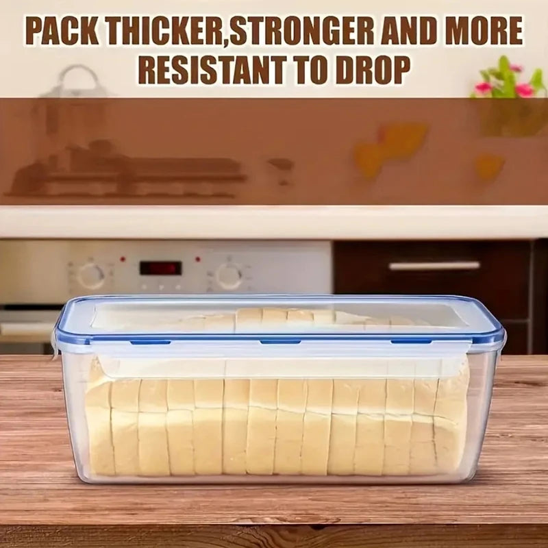 Airtight Food Storage Container Lid Plastic Bread Storage