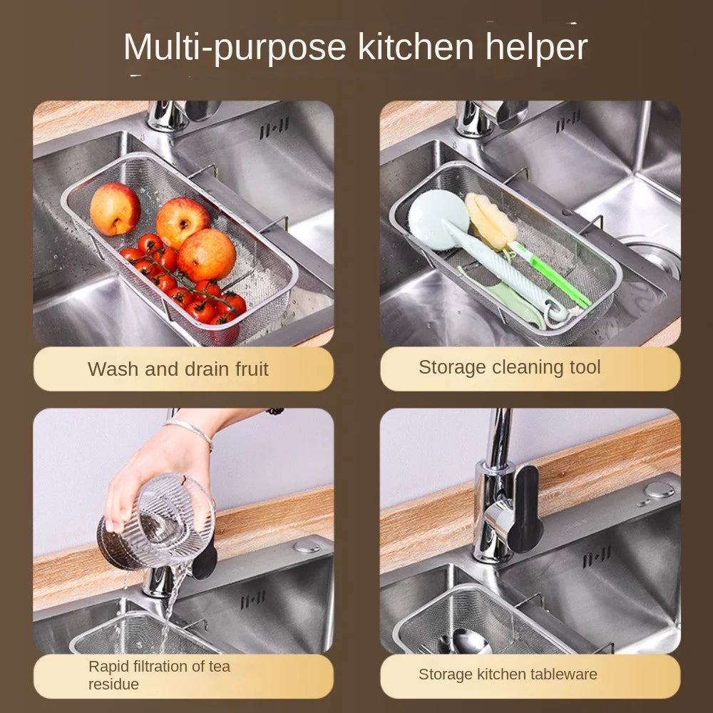 Helper Sink Drain Basket Hanging Type Storage Drying
