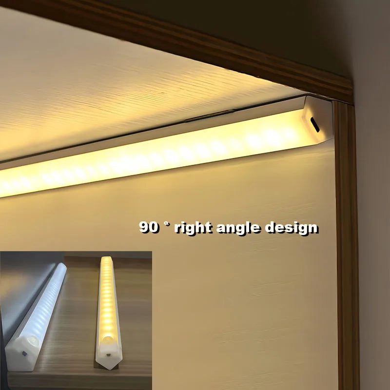 90 Led Light Strip Usb Rechargeable Lights Magnetic