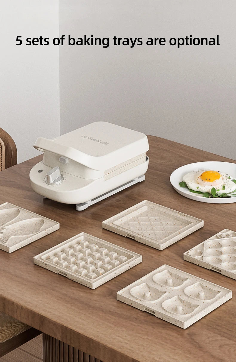 600w Electric Sandwich Maker Waffle Maker Multi-Baker Breakfast