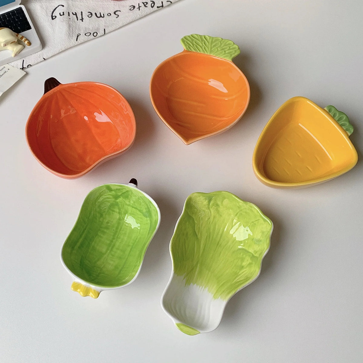 Cute Fruit Plate Underglaze Small Condiment Dish Ceramic