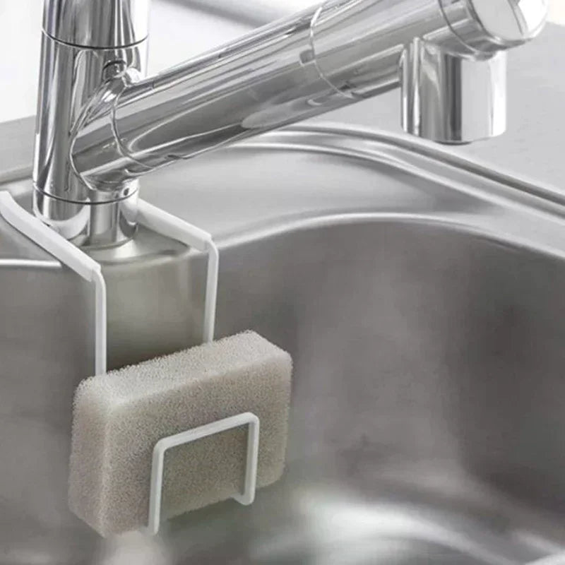 Sink Sponge Holder Small Bathroom Metal Organizer Liquid