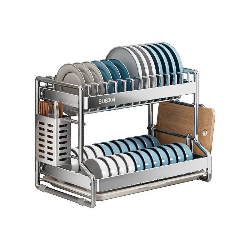 Bowl Dish Storage Rack Drain Rack 304 Stainless