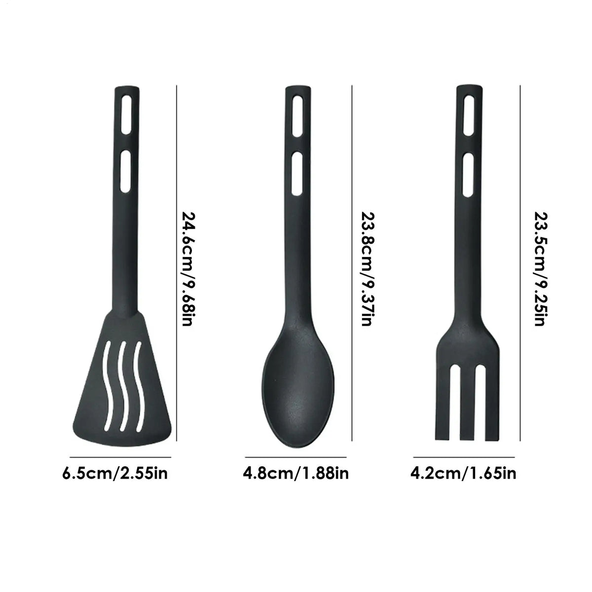Nylon Cooking Sturdy Cutlery Kit Non-Stick Spatulas Comfortable