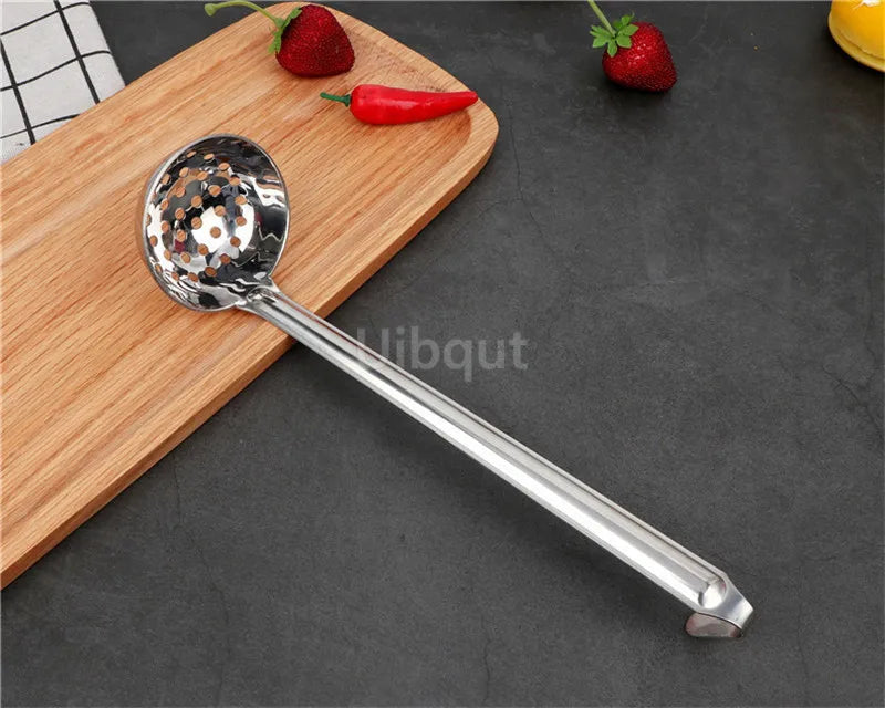 Stainless Steel Long Handle Ladle Serving Spoon Big
