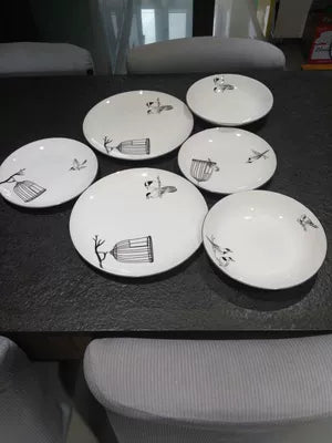Bone China Dish Deep Plate Shallow Dish Creative