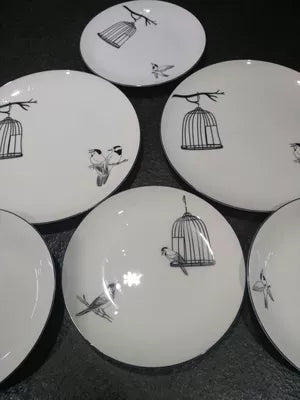 Bone China Dish Deep Plate Shallow Dish Creative