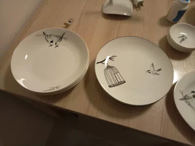 Bone China Dish Deep Plate Shallow Dish Creative