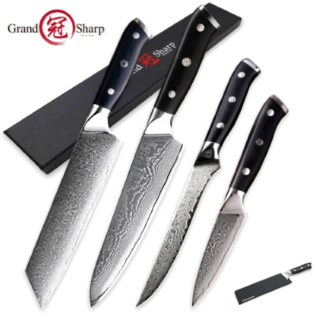 Damascus Chef Knife Japanese Damascus Steel Japanese Kiritsuke