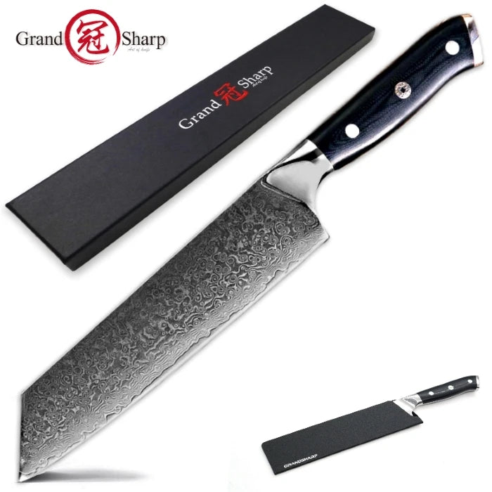 Damascus Chef Knife Japanese Damascus Steel Japanese Kiritsuke