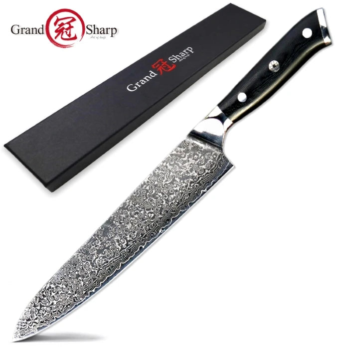 Damascus Chef Knife Japanese Damascus Steel Japanese Kiritsuke