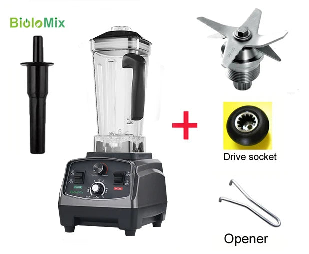 Biolomix 3hp 2200w Heavy Duty Grade Timer Blender