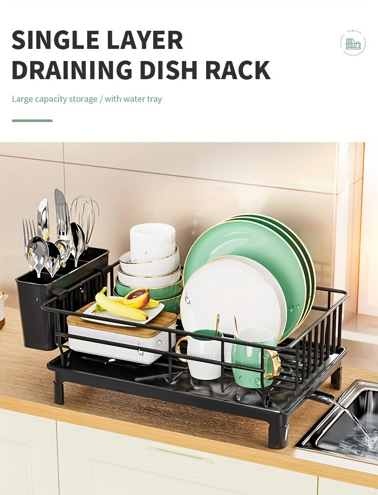 Rustproof Dish Drying Rack Countertop Dish Rack Dish