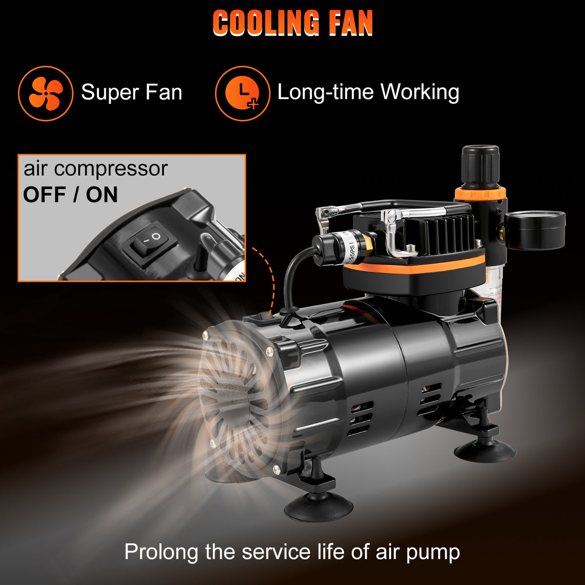 Succebuy Professional Dual-Action Airbrush 120w Electric Spray
