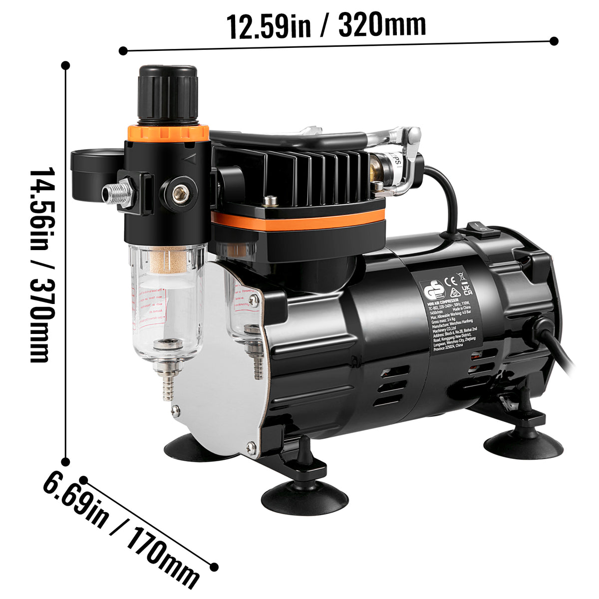 Succebuy Professional Dual-Action Airbrush 120w Electric Spray
