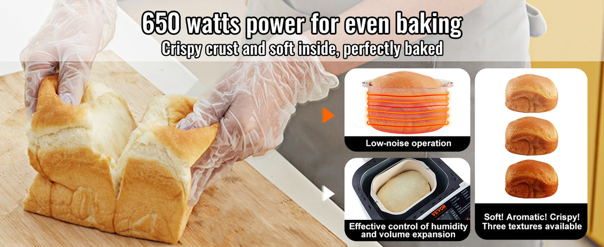 Succebuy Bread Maker 19-In-1 Lb Dough Machine Nonstick
