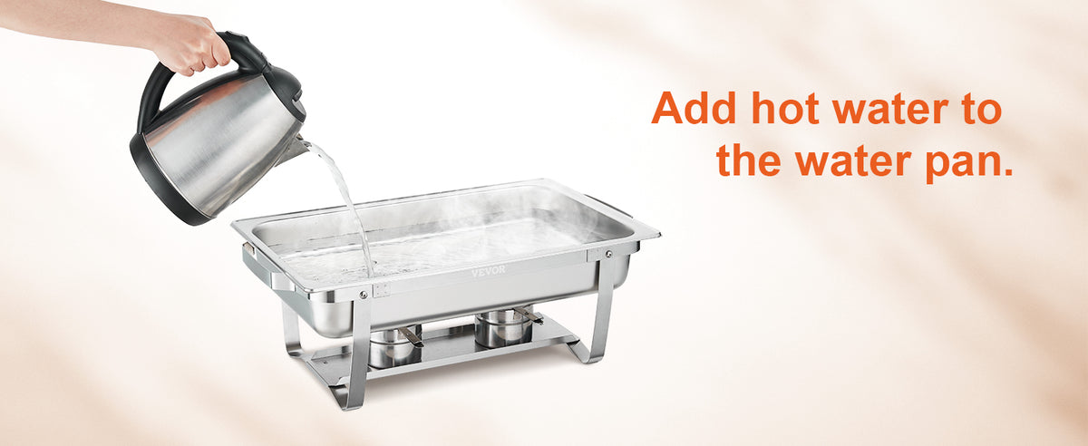 Succebuy 8qt Rectangle Chafing Dish 2/4/6 Packs W/