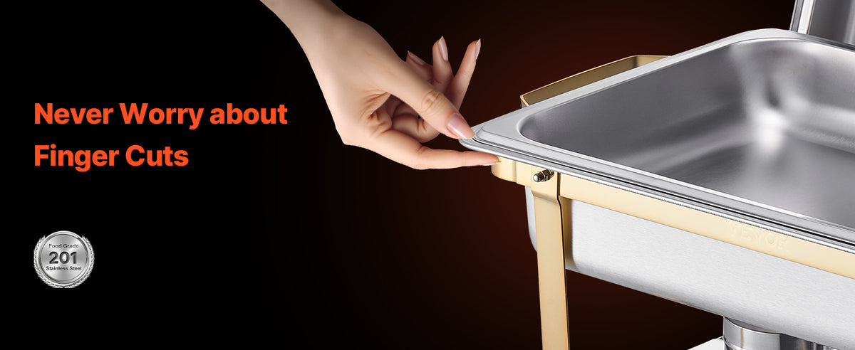 Succebuy Qt Pack Chafing Dish Buffet Stainless Steel