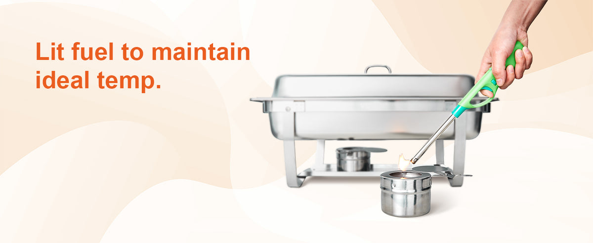 Succebuy 8qt Rectangle Chafing Dish 2/4/6 Packs W/