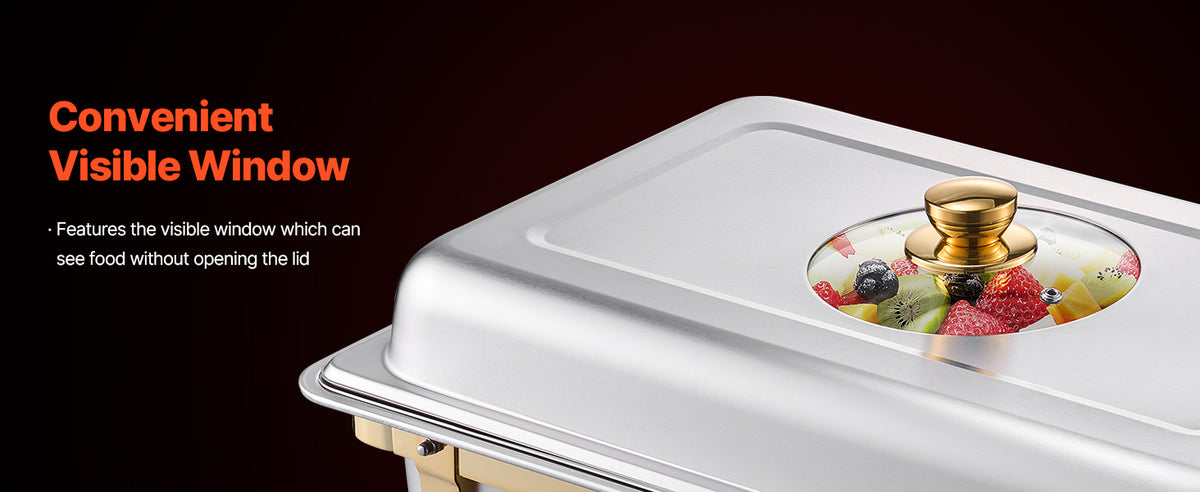 Succebuy Qt Pack Chafing Dish Buffet Stainless Steel