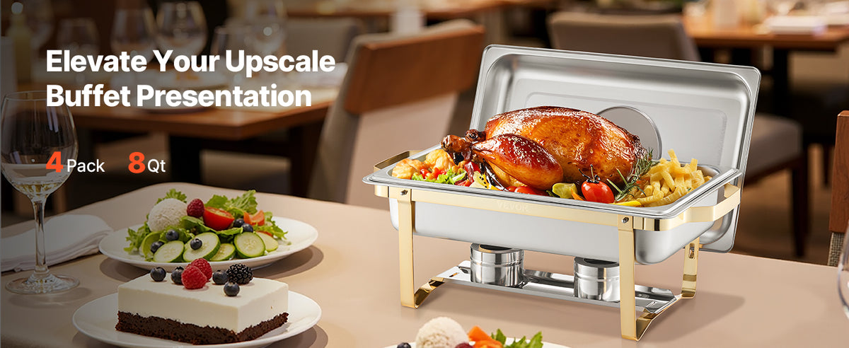 Succebuy Qt Pack Chafing Dish Buffet Stainless Steel