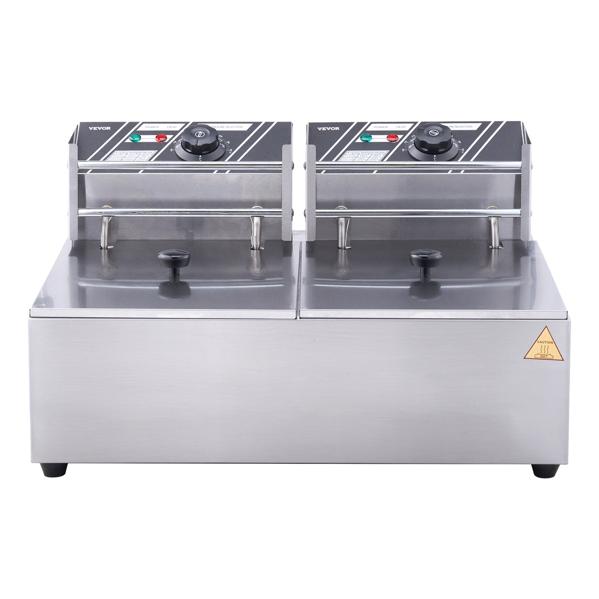 Succebuy 12l Electric Deep Fryer W/Dual Removable Tanks