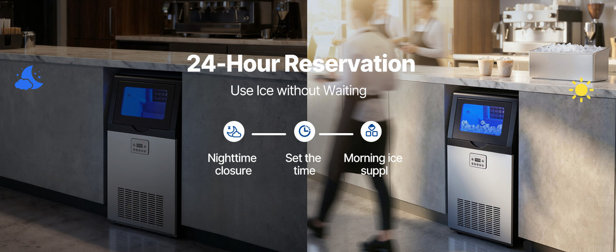 Succebuy Commercial Ice Maker Machine 120/150 Lbs/24h 30