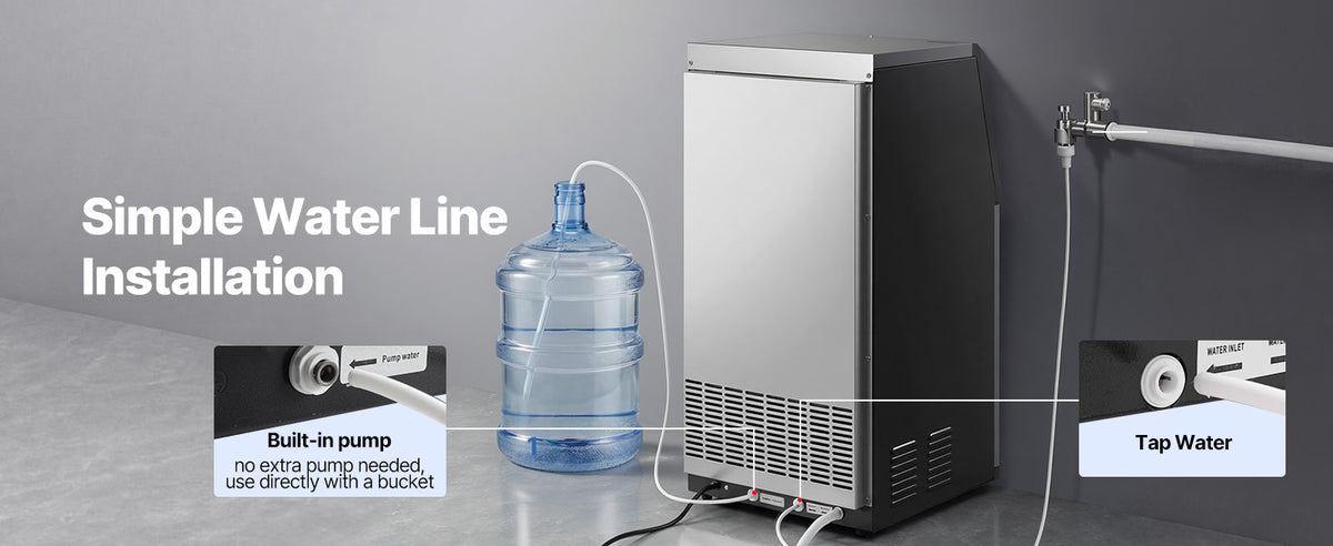 Succebuy Commercial Ice Maker Machine 120/150 Lbs/24h 30