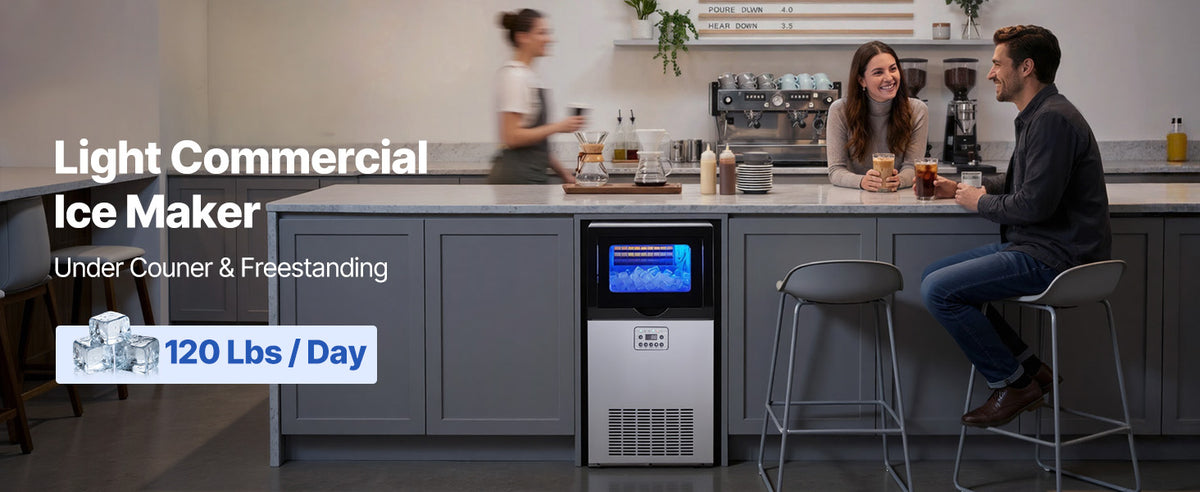 Succebuy Commercial Ice Maker Machine 120/150 Lbs/24h 30
