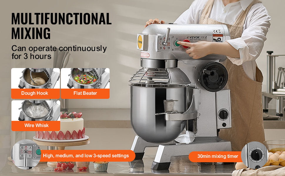Succebuy Commercial Food Mixer Commercial Stand Mixer Speeds