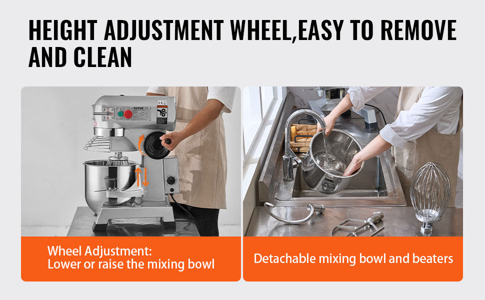 Succebuy Commercial Food Mixer Commercial Stand Mixer Speeds