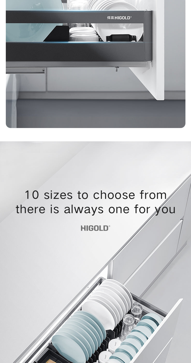 Higold 500mm Cabinet Pull Basket Double Drawer Dish