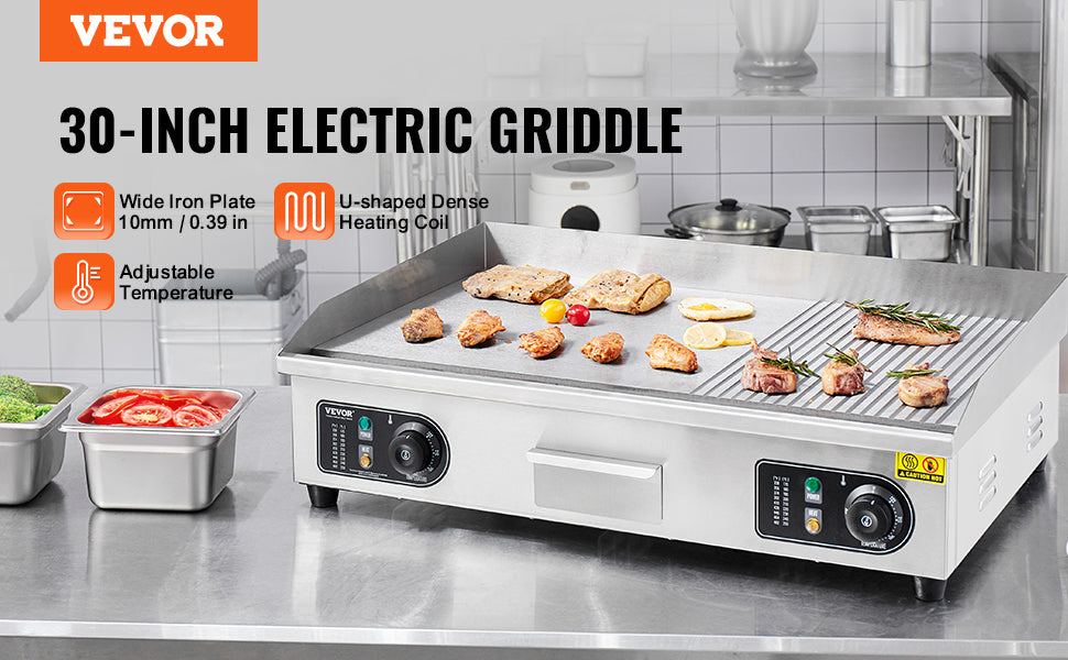 Succebuy 22/30 Inch Commercial Electric Griddle Countertop