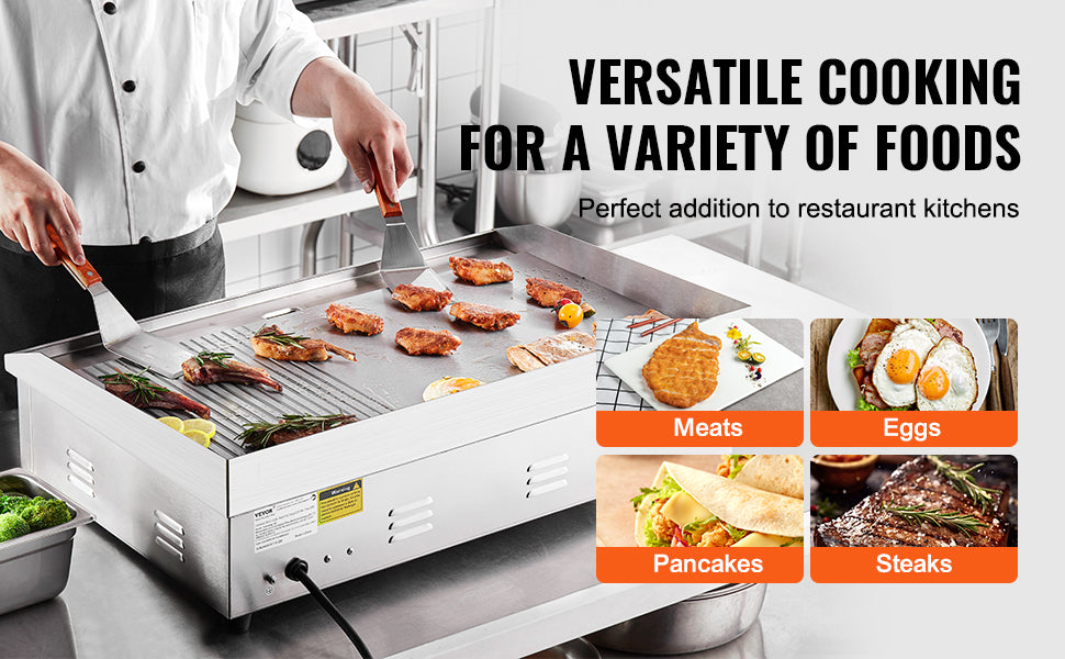Succebuy 22/30 Inch Commercial Electric Griddle Countertop