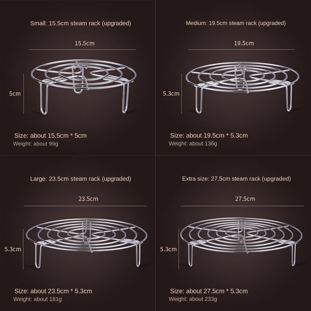 Durable 19cm Air Fryer Baking Rack Stainless Steel