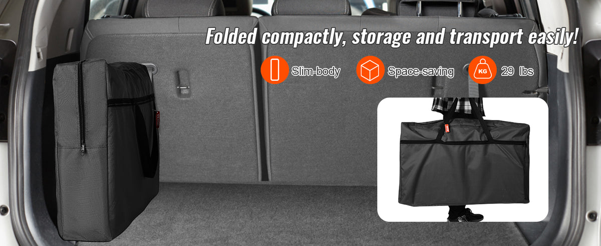 Succebuy Camping Table Cabinet Folding Cooking Storage Rack