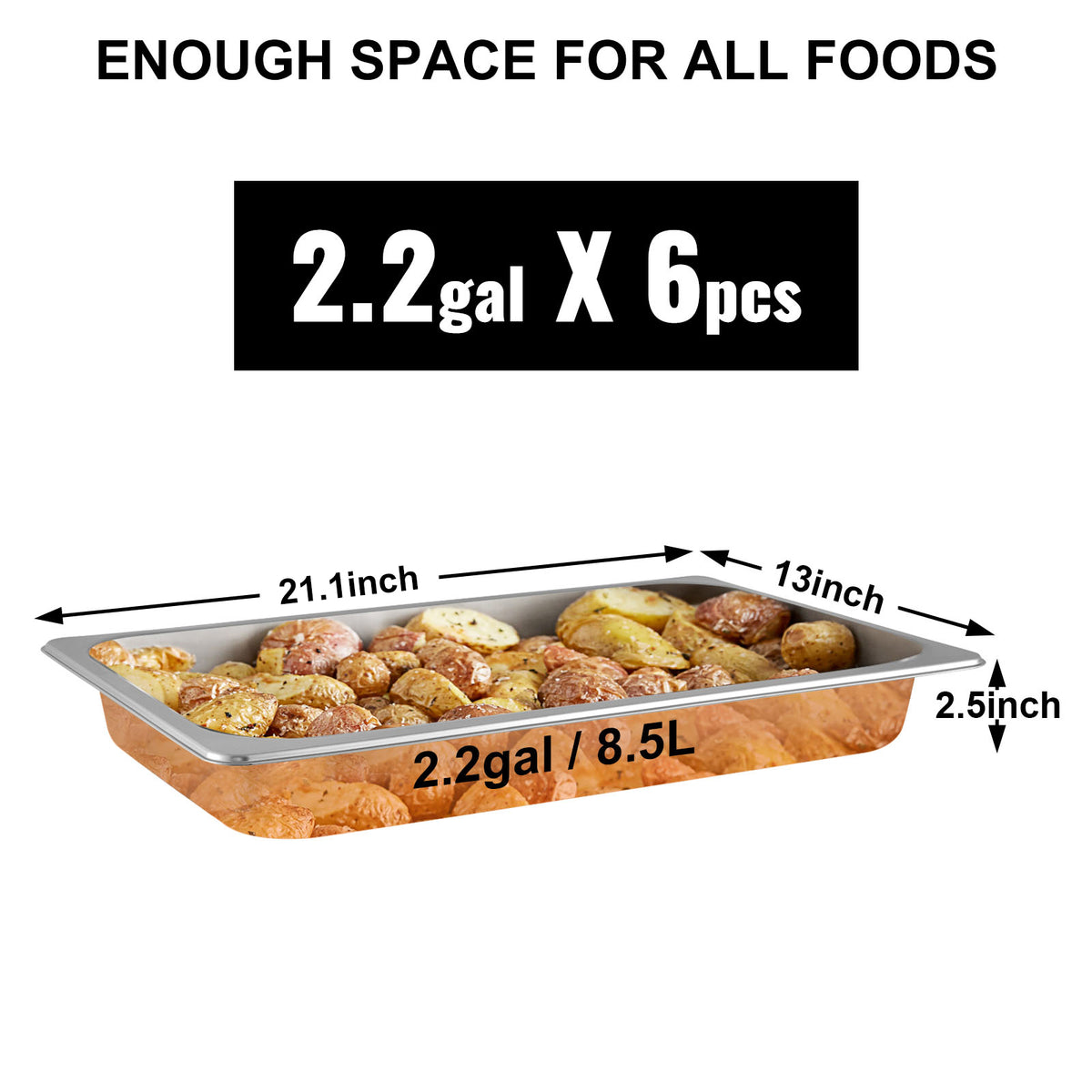 Succebuy 5l-20 5l Buffet Chafing Dishes Gastronorm Pans