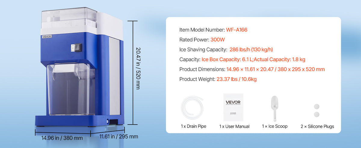 Succebuy 8l Commercial Ice Shaver Machine Electric Snow