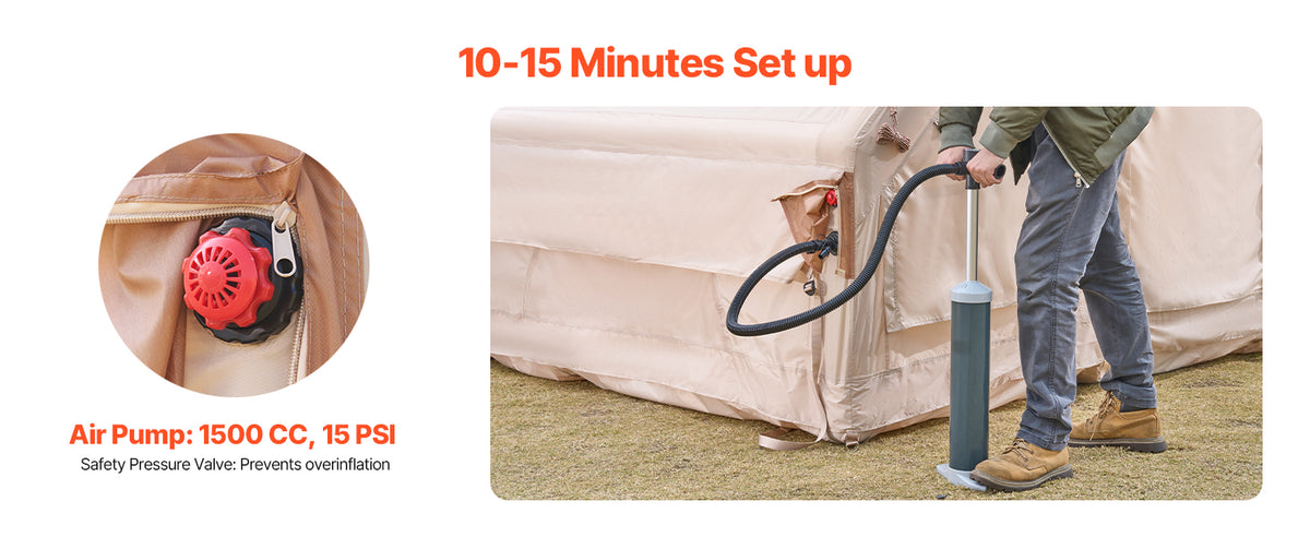 Succebuy Inflatable Tents Camp Easy Setup Blow Up