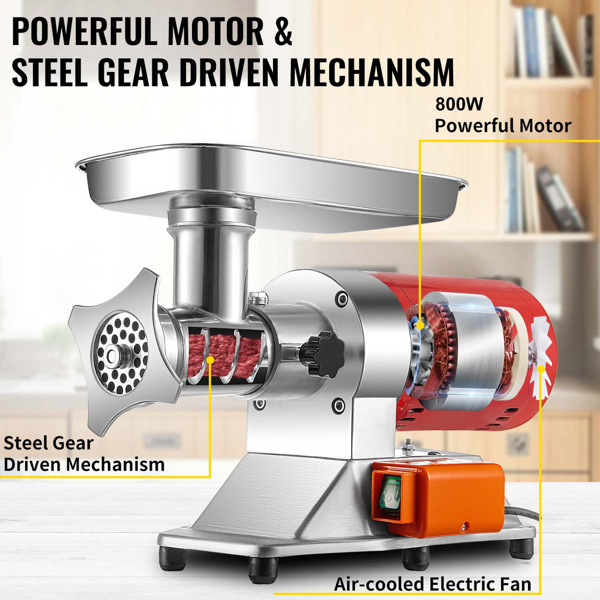 Succebuy Electric Meat Grinder 661 Lbs/Hour 1100 Meat