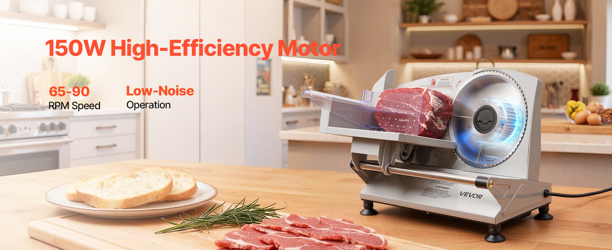 Succebuy 7-10 Inch Meat Slicer Electric Deli Slicer