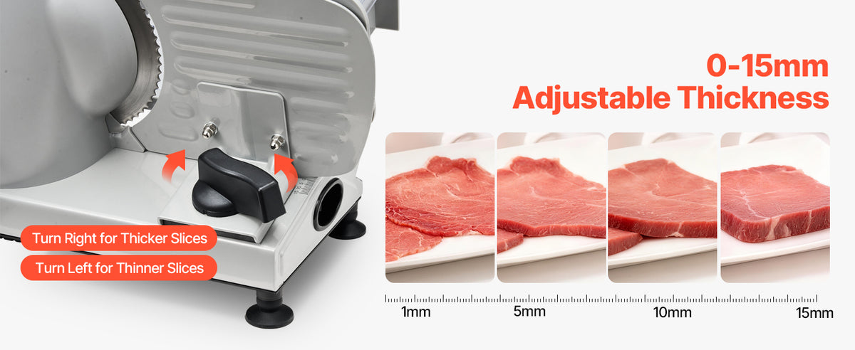 Succebuy 7-10 Inch Meat Slicer Electric Deli Slicer