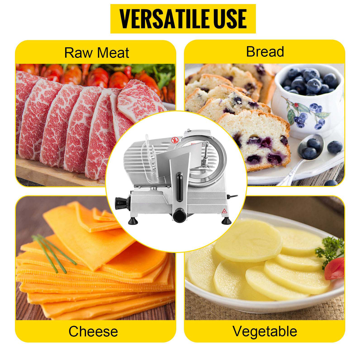 Succebuy Meat Slicer 200w/240w/320w/340w Electric Deli Food