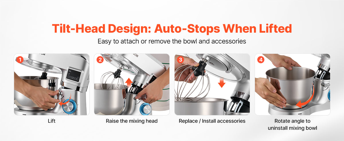 Succebuy 7/6/7 8l Stand Mixe Electric Mixer 1500w