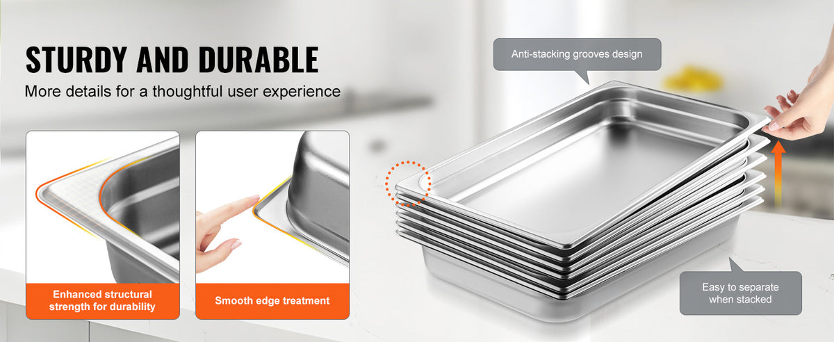 Succebuybuffet Chafing Dishes 5l-20l Gastronorm Pans Steam Table
