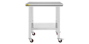 Succebuy Stainless Steel Prep Table Caster Wheels &