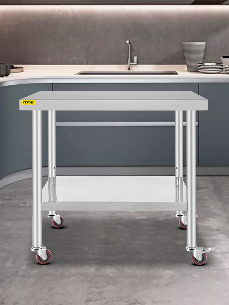 Succebuy Stainless Steel Prep Table Caster Wheels &